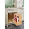 Rev-A-Shelf Maple Veneer, Light Brown, 8.5 in W, 18.87 in H, 18.75 in D, 18.75 in L, Light Brown 441-12VSBSC-1 - alternate 5